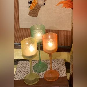 Vintage Partylite candleholder trio